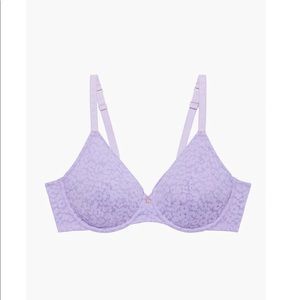 Leopard Lace Unlined Bra with X Charm